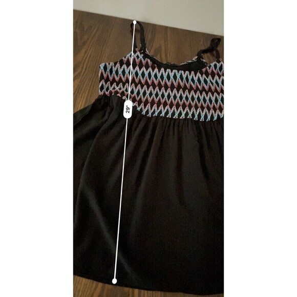 Torrid Babydoll Challis Top Embroidered Smocked Cami Women’s plus size 2X Black - Picture 10 of 16